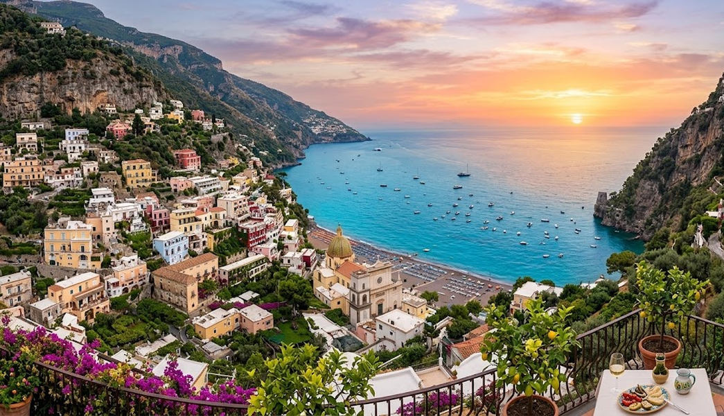 Пляжный отдых в Италии Амальфитанское побережье