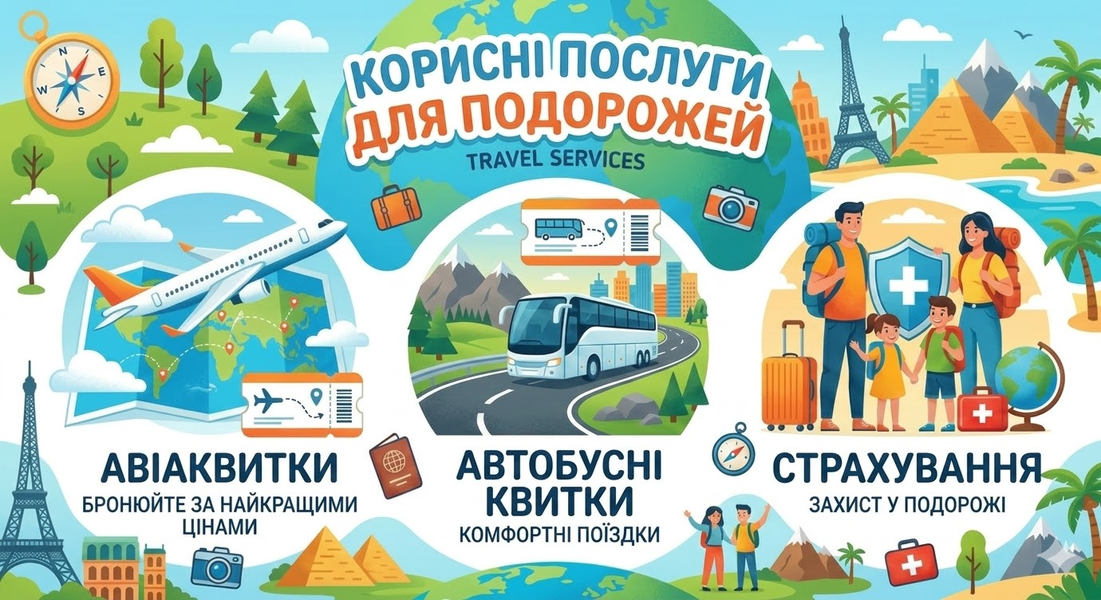 Корисні послуги для подорожей