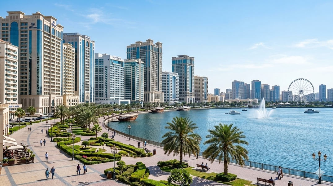 Пляжный отдых в Шардже на побережье Персидского залива