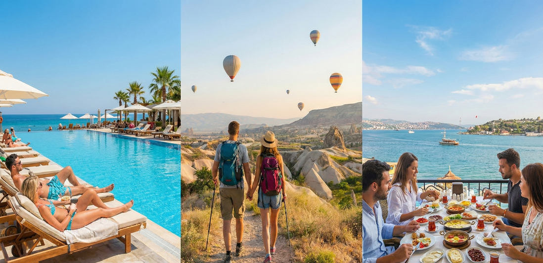Формати відпочинку в Туреччині — пляжний відпочинок, All Inclusive, сімейні тури