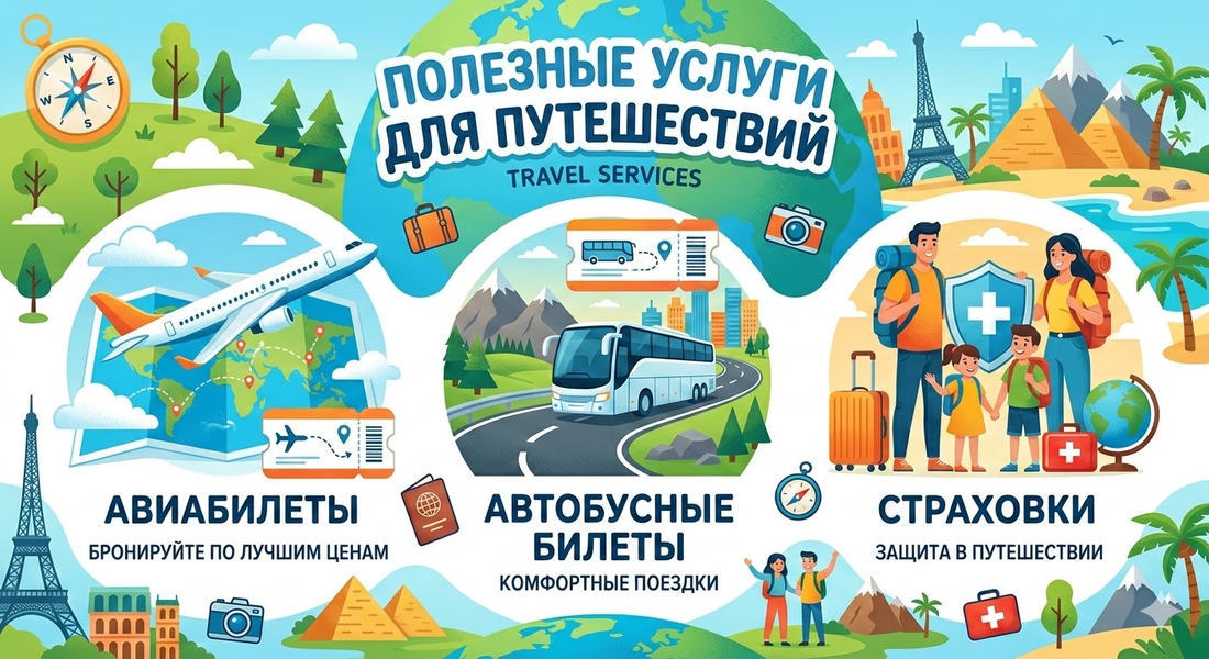 Полезные услуги для путешествий